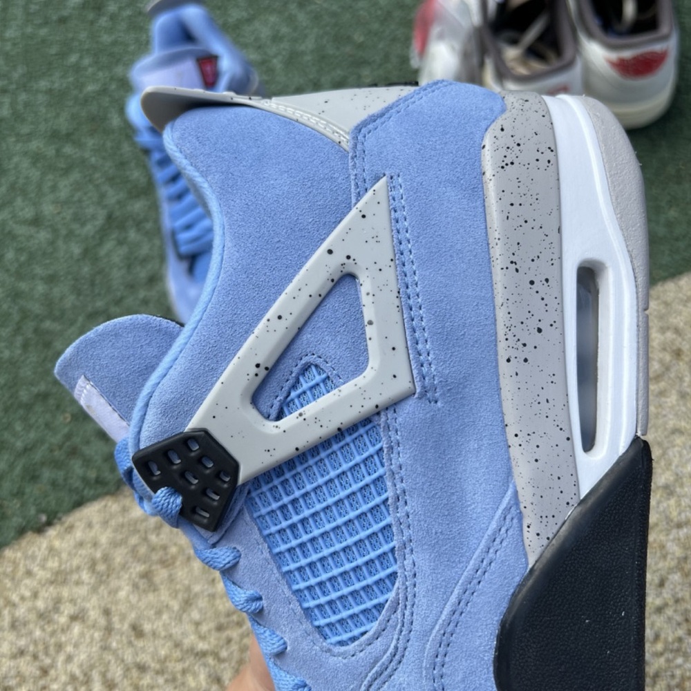 Jordan 4 Mens College Blue Sneakers - Picture 7 of 12